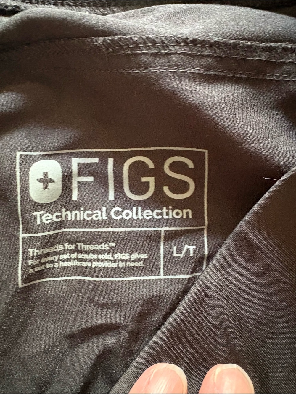 FIGS Technical Collection Scrub Pants – Black – Size Large - Picture 4 of 5